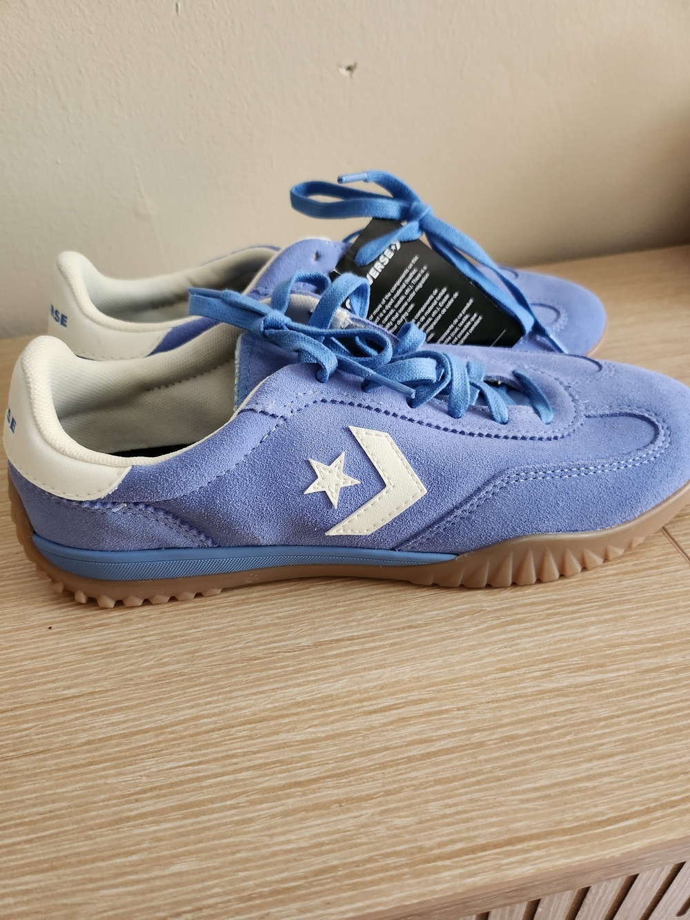 Converse Womens Blue Suede Star Chevron Sneakers